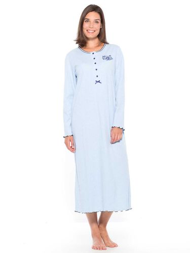 Chemise de nuit longue, interlock - Daxon - Modalova
