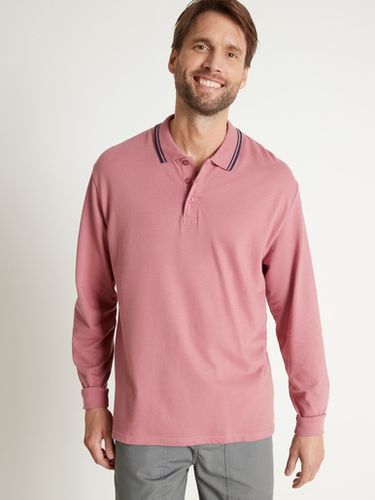 Polo manches longues maille piquée - Daxon.fr - Modalova