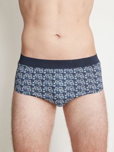 Lot de 4 slips fermés taille haute coton - Daxon - Modalova