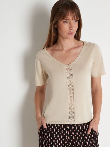 Pull col V manches courtes - Daxon - Modalova