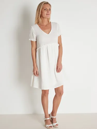 Robe en tissu effet gaufré pur coton - Daxon - Modalova