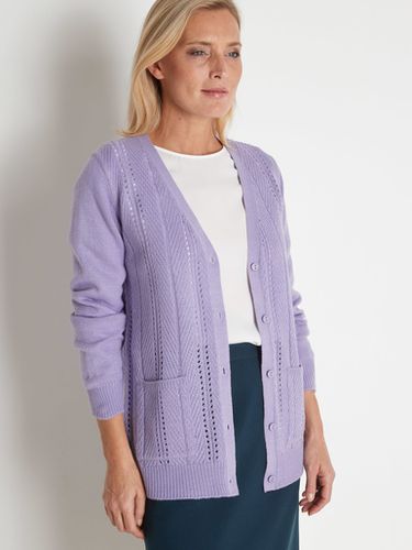 Gilet manches longues point ajouré - Daxon - Modalova