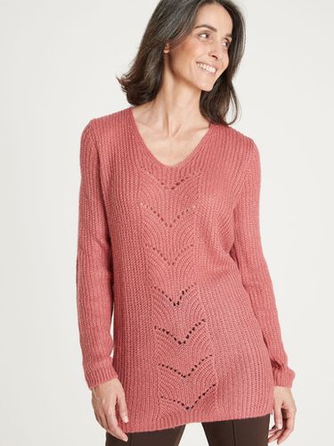 Pull-tunique côtes perlées - Daxon - Modalova