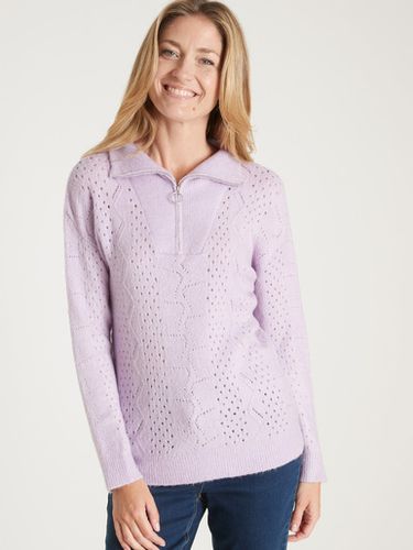 Pull col montant zippé - Daxon - Modalova