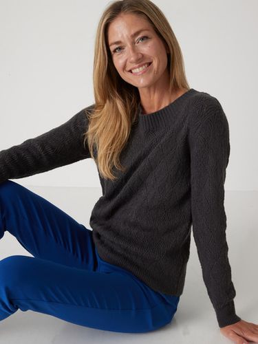 Pull maille fantaisie encolure ronde - Daxon - Modalova