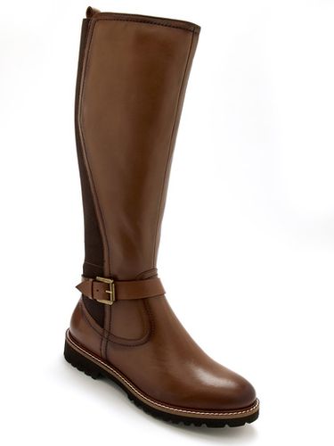 Bottes tout cuir zip et élastiques - Pédiconfort - Modalova