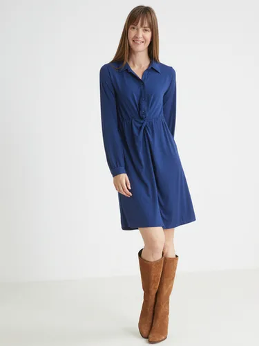 Robe chemisier en maille - Daxon - Modalova