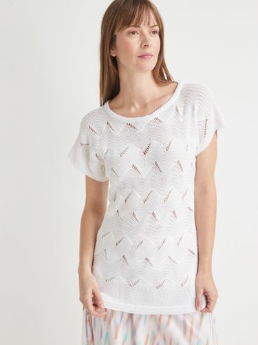 Pull maillle fantaisie manches T - Daxon - Modalova