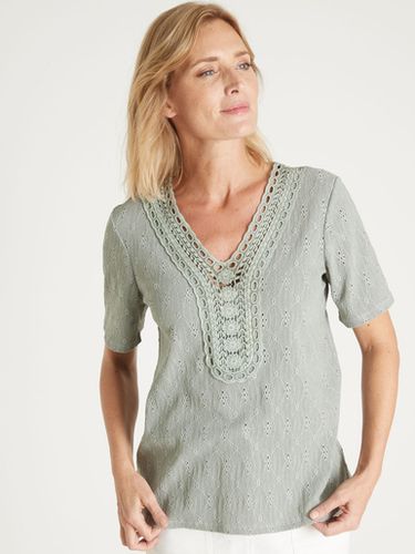 Tee-shirt avec macramé - Daxon - Modalova