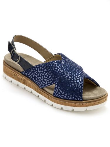 Sandales extensibles doublées cuir - Pédiconfort - Modalova