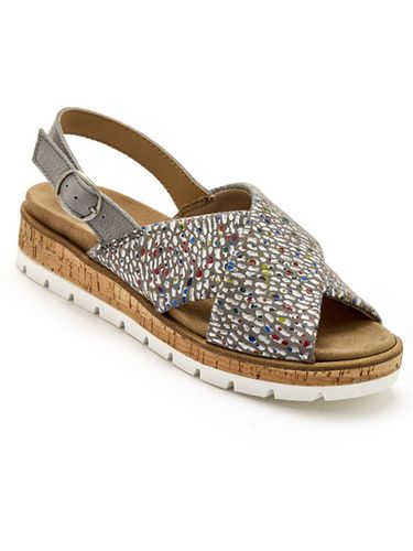 Sandales extensibles doublées cuir - Pédiconfort - Modalova