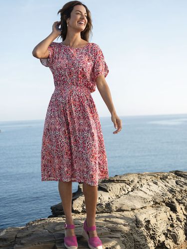 Robe encolure bateau en maille fluide - Daxon - Modalova