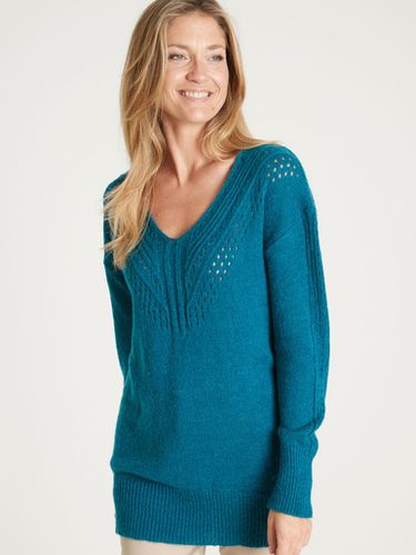 Pull col V avec laine et alpaga - Daxon - Modalova