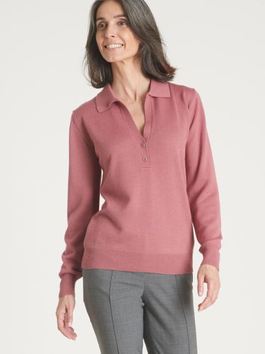 Pull col polo 50% laine mérinos - Daxon - Modalova