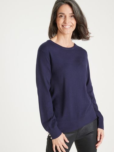 Pull boutons-bijoux aux manches - Daxon - Modalova