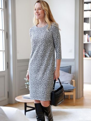 Robe housse en maille jacquard - Daxon - Modalova
