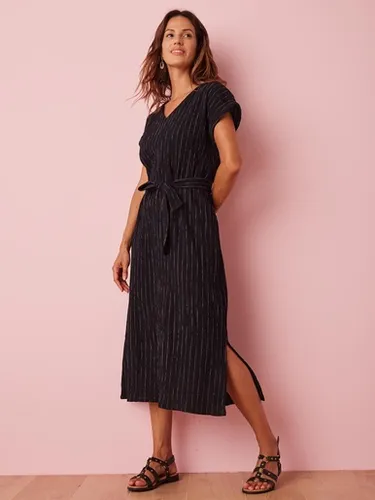 Robe longue en crépon pur coton - Daxon - Modalova
