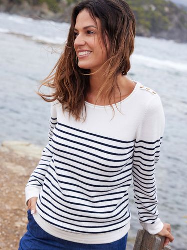 Pull marinière col rond - Daxon - Modalova