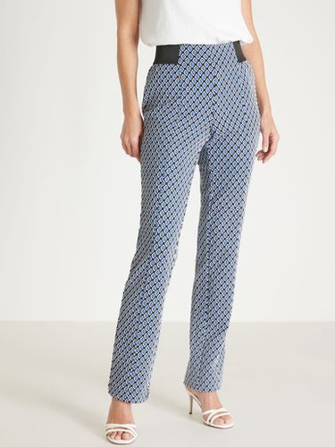 Pantalon élastiqué en maille milano - Daxon - Modalova