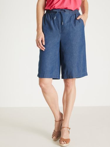 Bermuda en chambray élastiqué - Daxon - Modalova