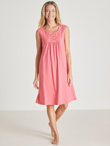 Chemise de nuit avec broderie anglaise - Daxon - Modalova