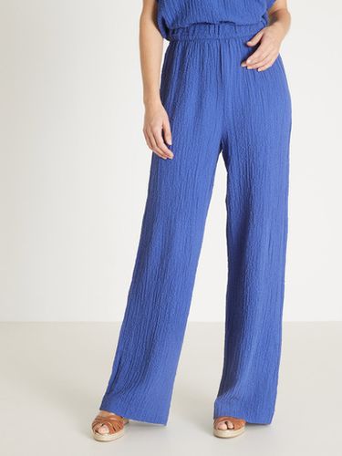 Pantalon large en seersucker - Daxon - Modalova