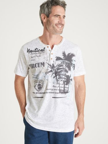 Tee-shirt chiné motif nautique - Daxon - Modalova
