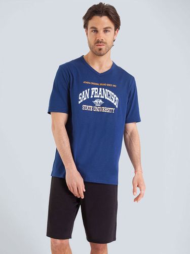 Pyjama court homme Ecopack - Athéna - Modalova