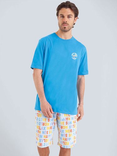 Pyjama court homme Happy Summer - Athéna - Modalova