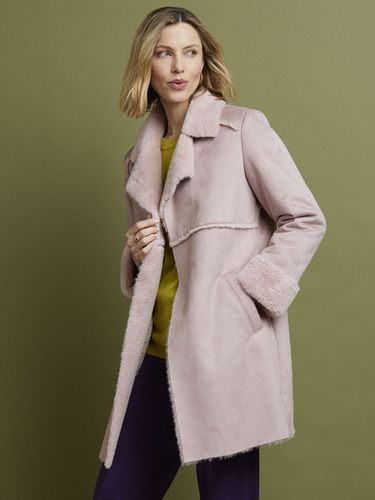 Manteau effet peau lainée - Daxon - Modalova
