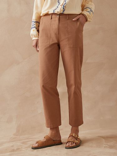 Pantalon 7/8ème en toile extensible - Daxon - Modalova