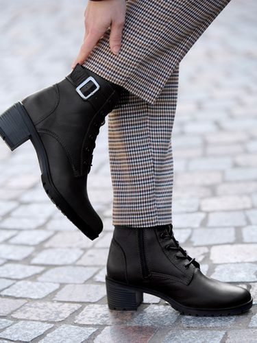 Boots cuir doublées suédine - Pédiconfort - Modalova