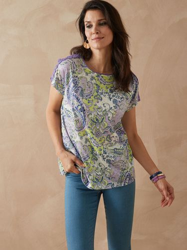 Tee-shirt en maille dévorée - Daxon - Modalova