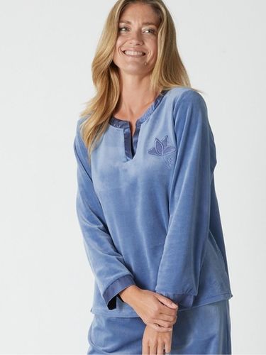 Tee-shirt de pyjama maille velours - Daxon - Modalova