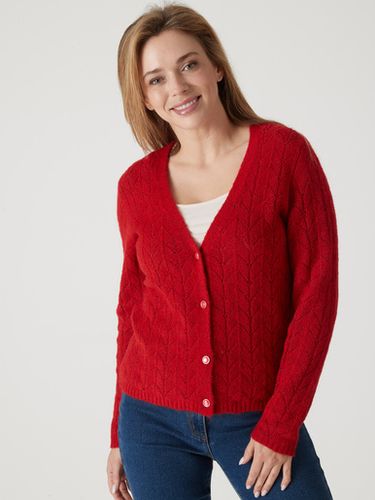 Gilet avec jeux de points ajourés - Daxon - Modalova