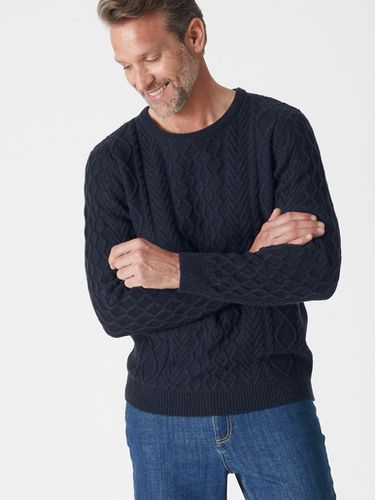 Pull col rond style irlandais 30% laine - Daxon - Modalova