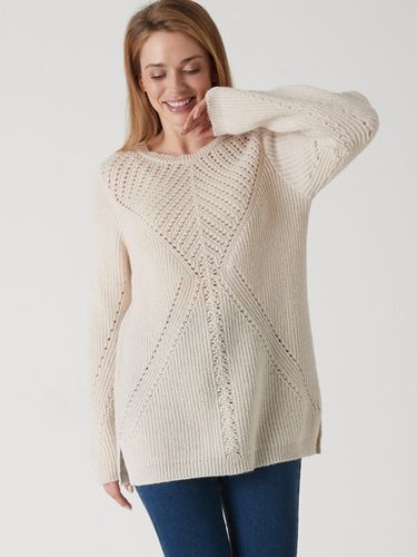 Pull tunique côtes perlées - Daxon - Modalova