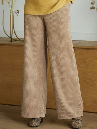 Pantalon large velours côtelé - Daxon - Modalova