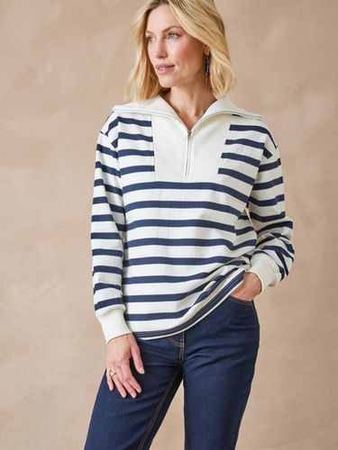 Sweat-shirt col camionneur zippé - Daxon - Modalova