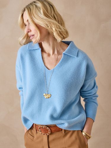 Pull col polo en pure laine - Daxon - Modalova