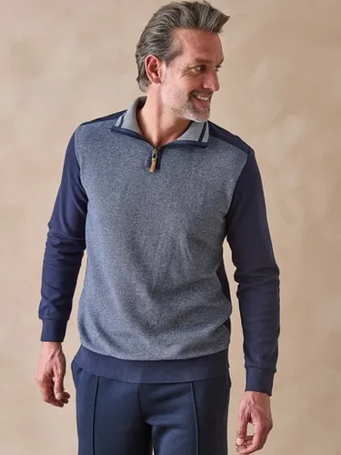 Sweat-shirt col montant zippé - Daxon - Modalova