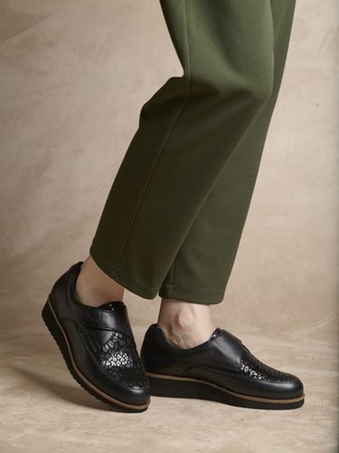Derbies à scratch tout cuir - Pédiconfort - Modalova