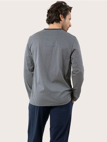 Pyjama col V COTON MERCERISE - Eminence - Modalova