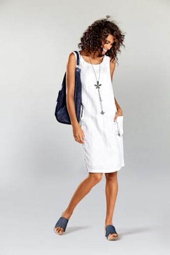 Robe en lin coupe évasée tendance - Linea Tesini - Modalova