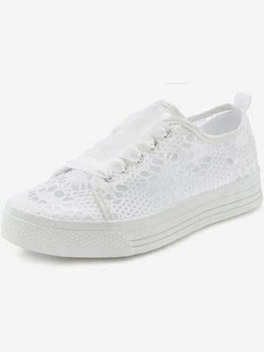 Baskets sneakers avec dentelle tendance et semelle compensée légère - LASCANA - Modalova