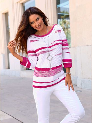 Pull à manches 3/4 50% coton - - Creation L - Modalova