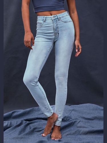 Jegging en jean jegging taille haute, coupe skinny - LASCANA - Modalova