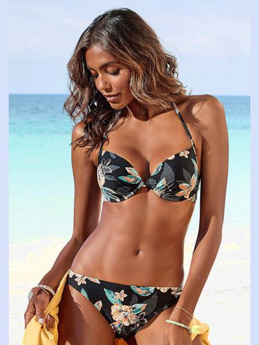 Haut de bikini push-up imprimé avec fleurs d'hibiscus tendance - Venice Beach - Modalova