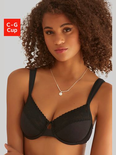 Soutien-gorge minimiseur féminin (sans garnissage) en superbe qualité coton - Nuance - Modalova