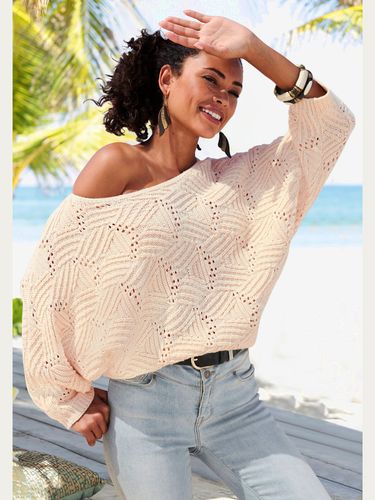 Pull chauve-souris encolure en u - LASCANA - Modalova